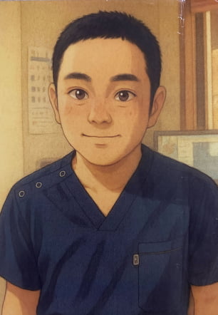 とちのきこころのクリニック院長のイラスト